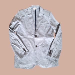 Cat & Jack Boys' Heather Blue-Gray Chambray Blazer 16Y